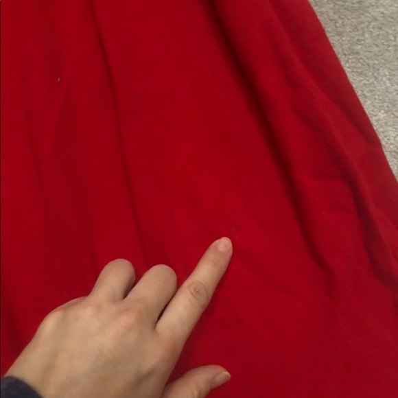 Vtg Skyr Dress red mock maxi dresss small retro - Picture 2 of 9